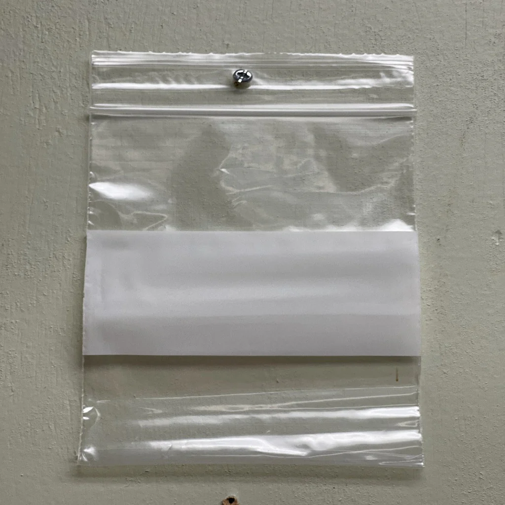 Zipclose Bag With White Block and Hole - Image 2